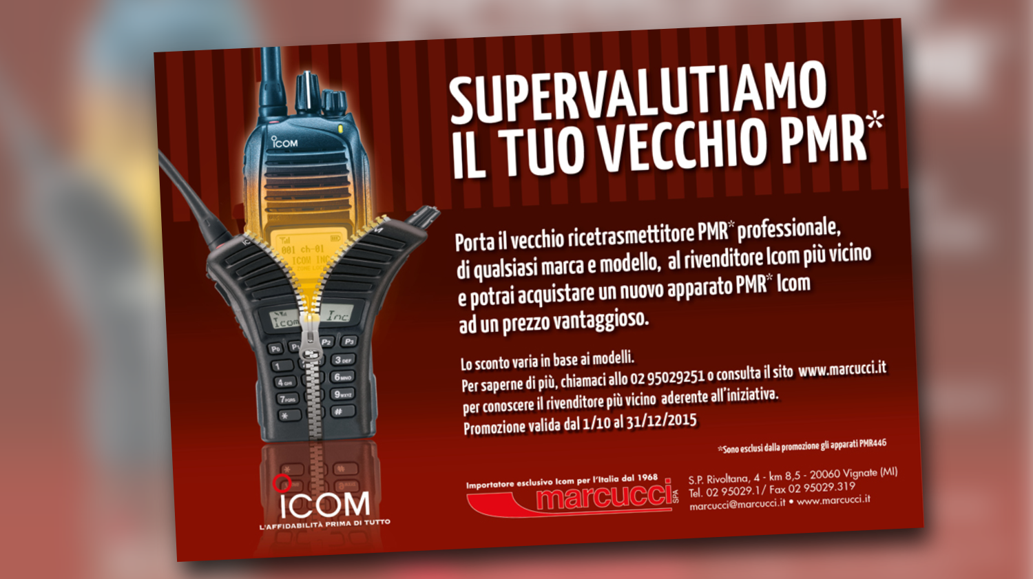 Pubblicità Editoriale | Campagna valutazione usato ricetrasmettitori