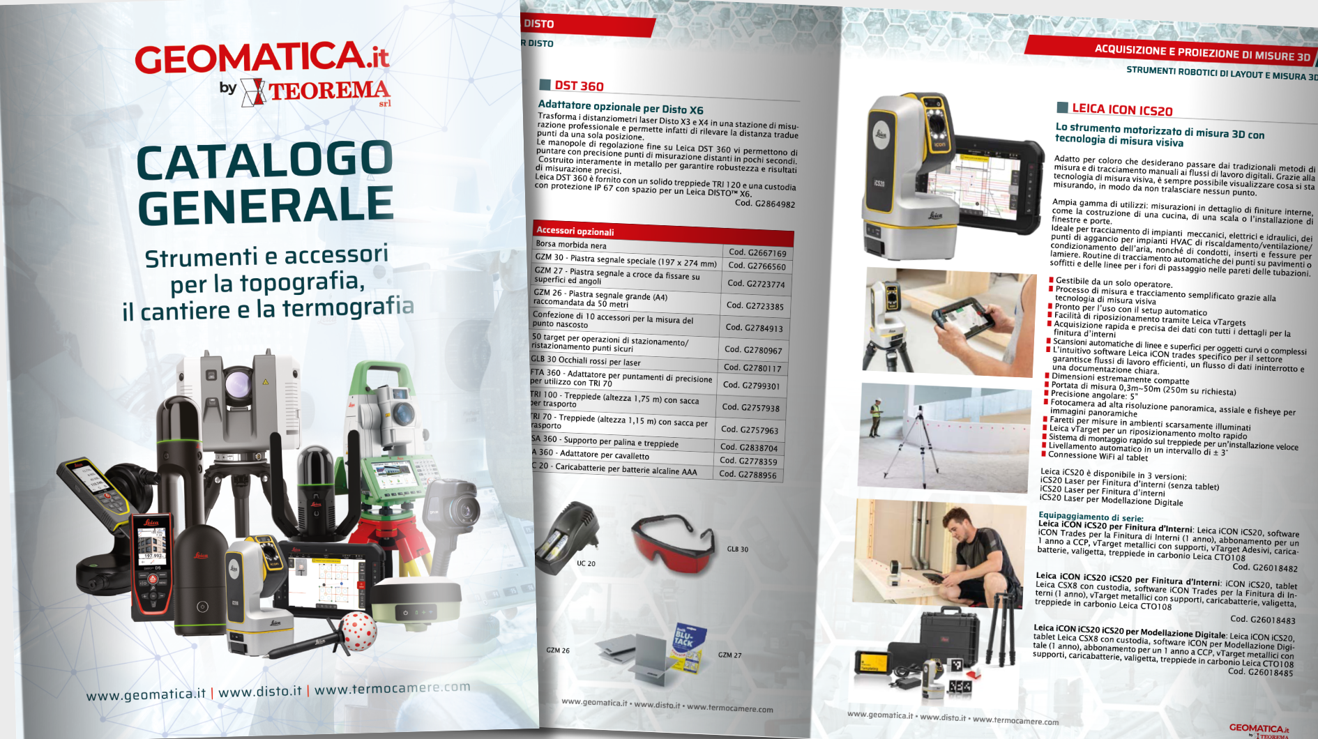 Catalogo strumenti per la geomatica e termografia
