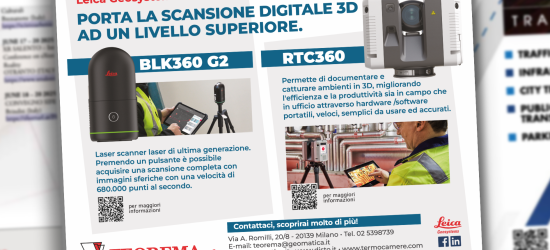 Pubblicità per Teorema, pubblicata su Geomedia a marzo 2025