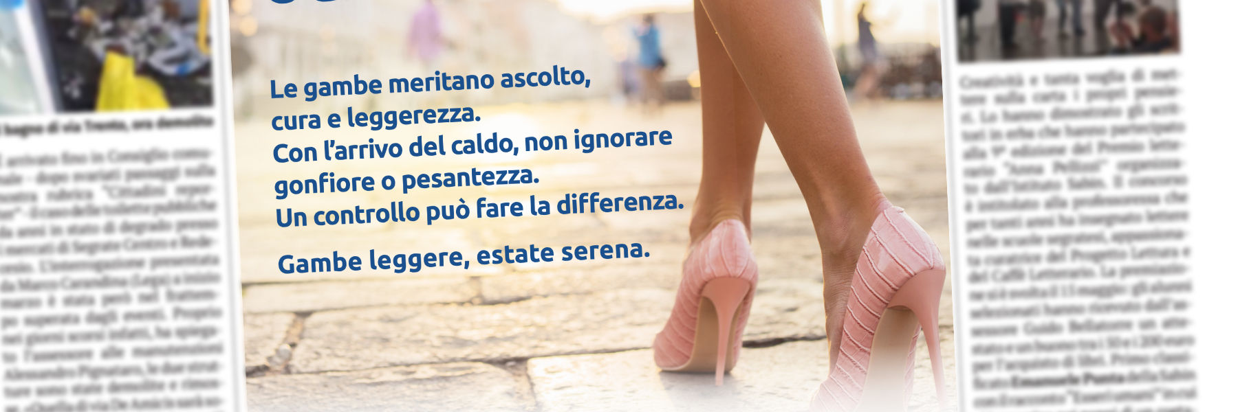 Annuncio per Vera Salus sul Giornale di Segrate.